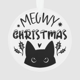 Adorno Meowy Navidad: Gato Festivo