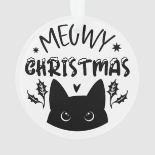 Adorno Meowy Navidad: Gato Festivo