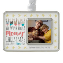 Meowy Navidades Gatos + Antlers Mini foto de feria