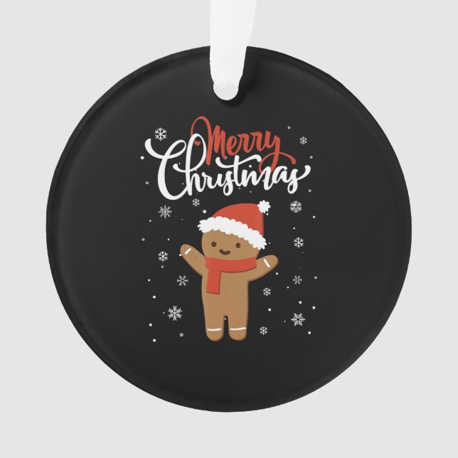 Adorno Merry christmas gingerbread | cookie de navidades (Anverso)