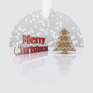 Adorno Merry Christmas Gingerbread Tree