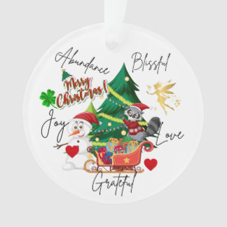 Adorno Merry Christmas Round Ornament | Love & Abundance