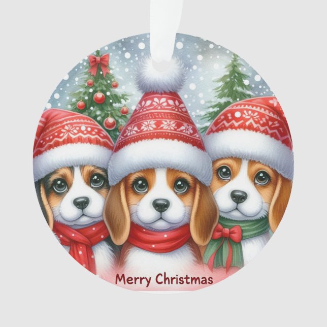 Adorno Merry Christmas Yorki (Anverso)