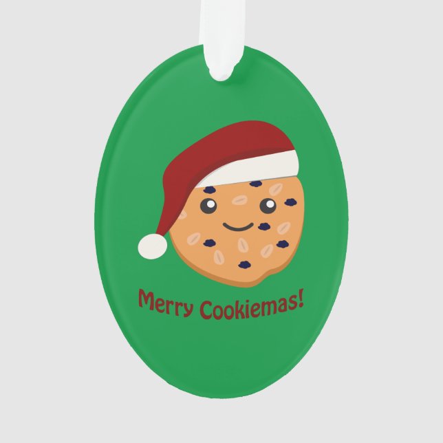 Adorno Merry Cookiemas Santa Cookie (Reverso)