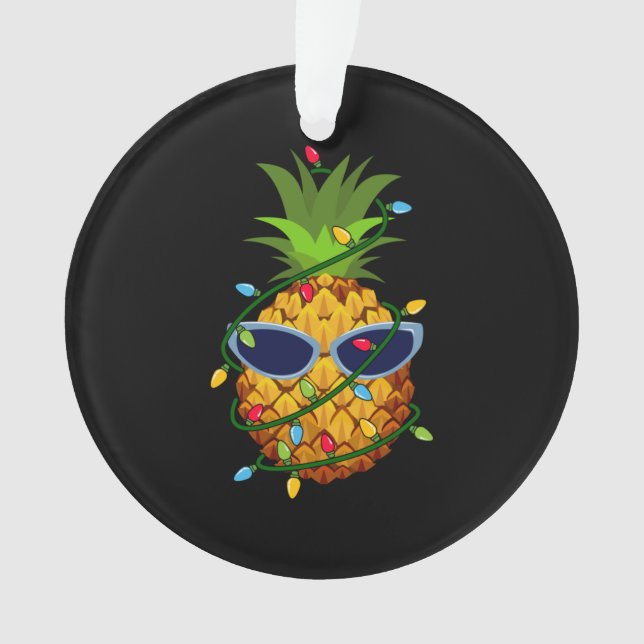 Adorno Merry Xmas Pineapple Christmas Tree Lights (Anverso)