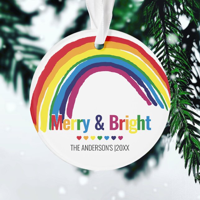 Adorno Merry y Bright | Navidades fotográficos Rainbow Ho (Subido por el creador)