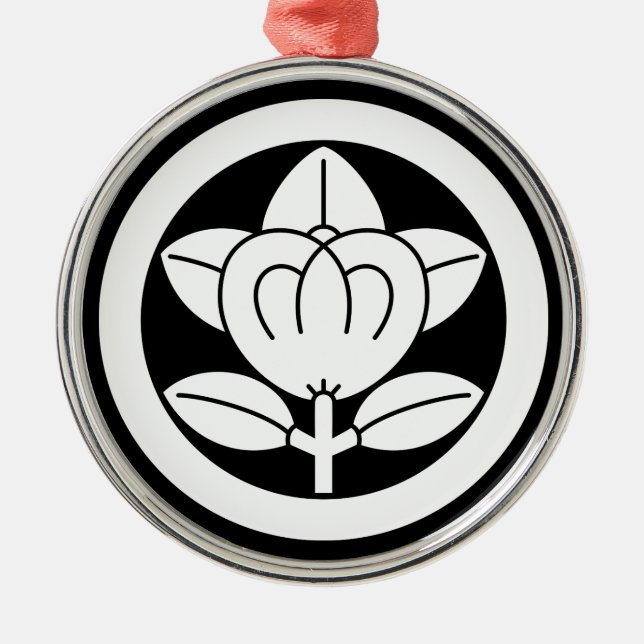 ADORNO METÁLICO 丸に橘（六つ割り作図） (Frente)