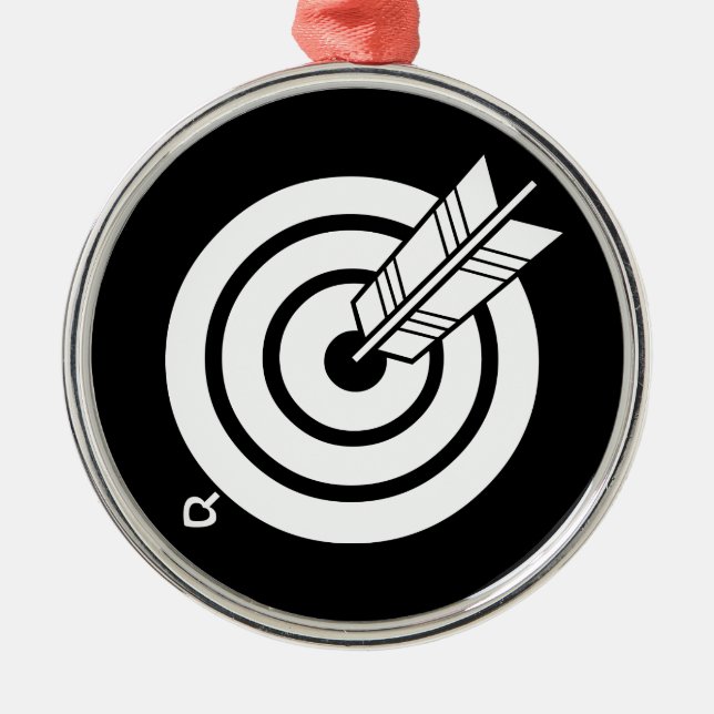 ADORNO METÁLICO 丸的に当たり矢 (Frente)