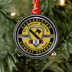 Adorno Metálico 1ª División de Caballería Afganistán Navidad