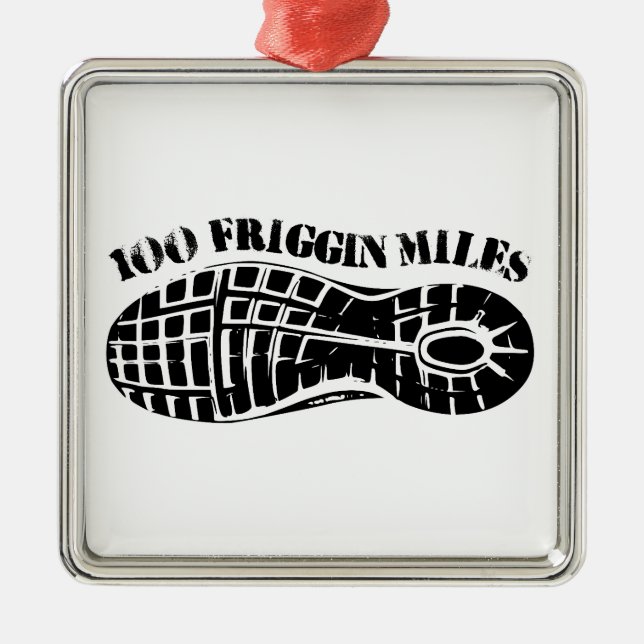 Adorno Metálico 100 Millas Friggin Ultra Running Tread (Frente)
