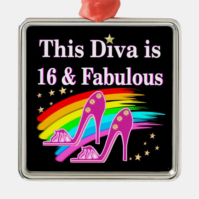 ADORNO METÁLICO 16.ª REINA DE ZAPATOS ROJOS (Frente)