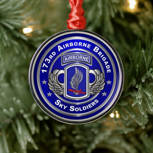 Adorno Metálico 173rd Airborne Brigade Christmas (Árbol)