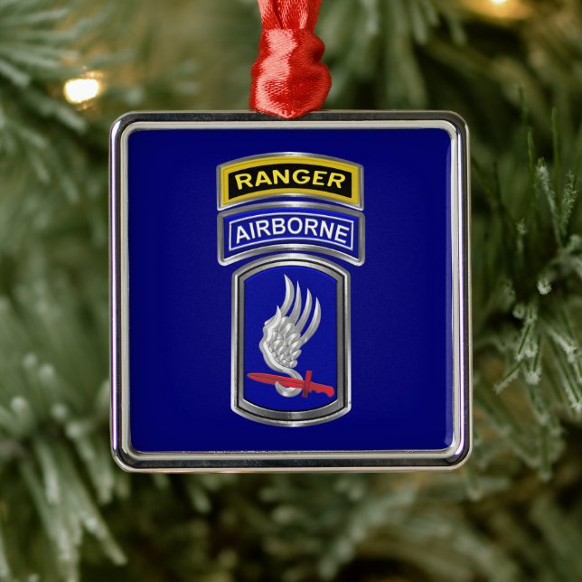 Adorno Metálico 173rd Airborne Brigade Ranger Christmas (Árbol)