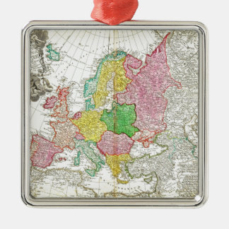 Adorno Metálico 1743 Homann Herederos Haas Mapa de Europa Geografí
