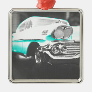Adorno Metálico 1958 chevy impala azul brillante auto clásico