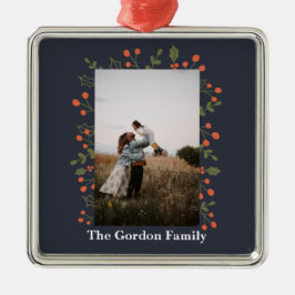 Adorno Metálico 1 Navidades modernos de festividad botánica