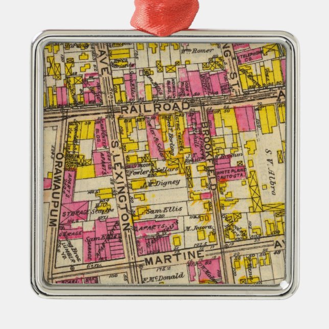 Adorno Metálico 1 White Plains (Frente)