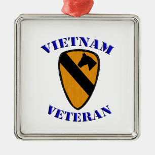 Adorno Metálico 1r Veterano de Cav Vietnam