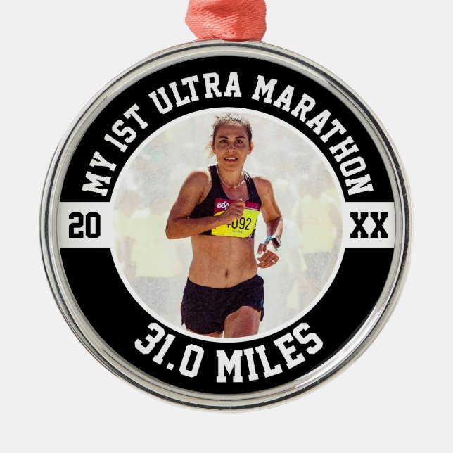 Adorno Metálico 1st Ultra Marathon First Marathoner Running Runner (Frente)