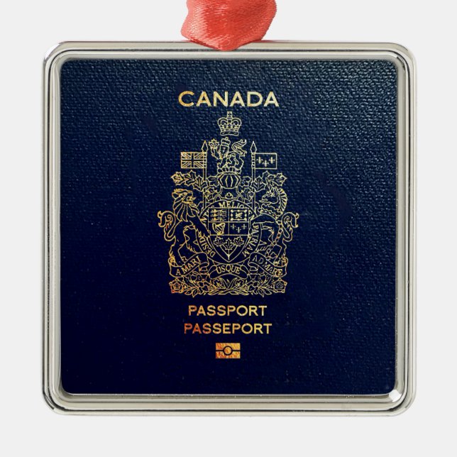 Adorno Metálico [200] Cobertura de pasaporte canadiense (Frente)