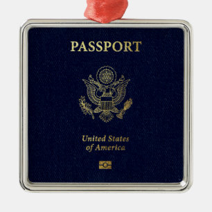Adorno Metálico [200] Cobertura de pasaporte estadounidense