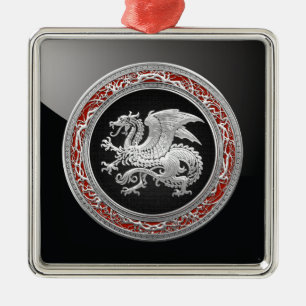 Adorno Metálico [200] Dragón islandés, Landvttir [Silver]