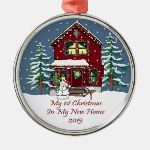 Adorno Metálico 2015 mi primer navidad en mi nuevo hogar