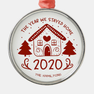 Adorno Metálico 2020 El Año Que Nos Quedamos En Casa Cute Covid