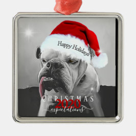 Adorno Metálico 2020 expectativas de los Navidades, Huey en Santa 