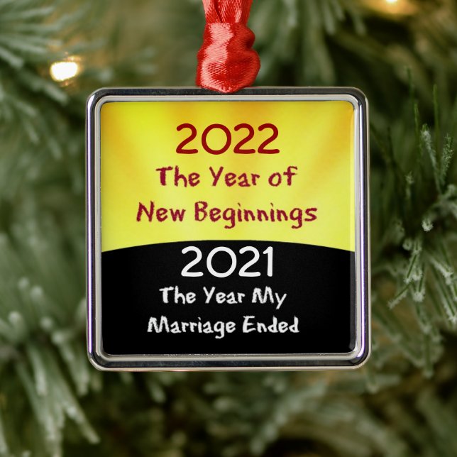 Adorno Metálico 2021 celebra el divorcio (Árbol)