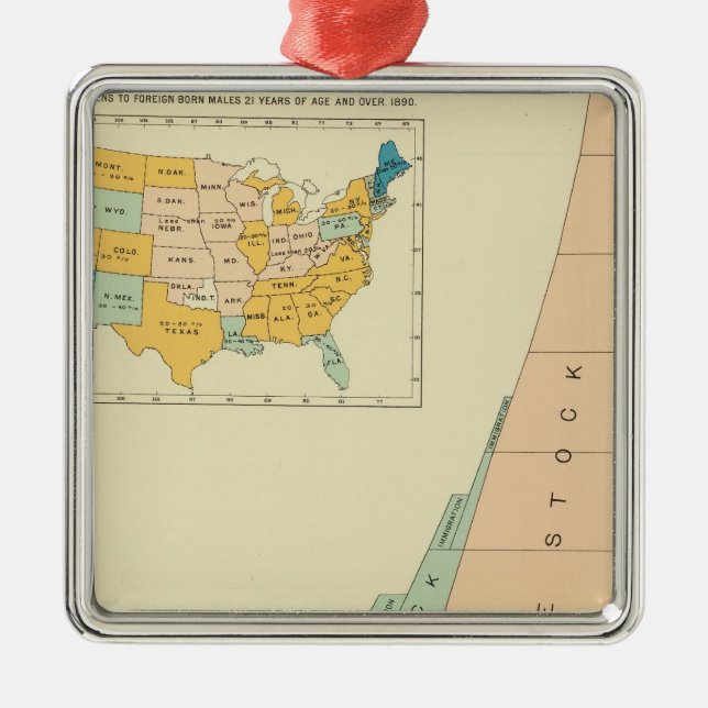 Adorno Metálico 22 elementos del crecimiento de la población (Frente)