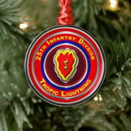 Adorno Metálico 25ª División de Infantería Keepsake Navidades