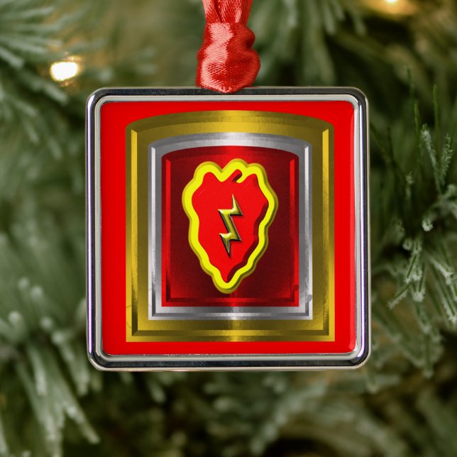 Adorno Metálico 25.º Navidad de la División de Infantería (Árbol)