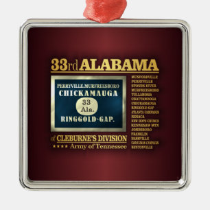 Adorno Metálico 33ro Infantería de Alabama (BA2)