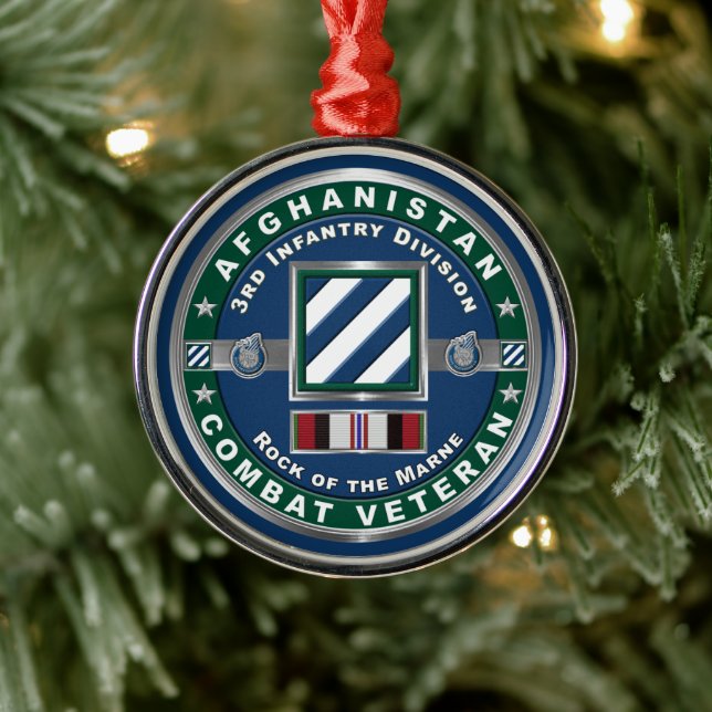 Adorno Metálico 3.ª División de Infantería Veterano de Afganistán (Árbol)
