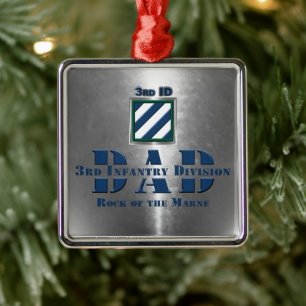 Adorno Metálico 3ra División de Infantería DAD Navidad