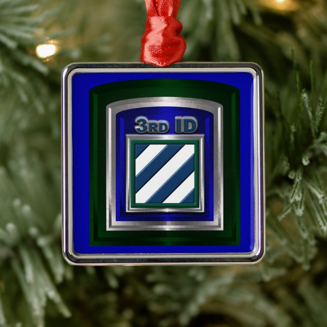 Adorno Metálico 3rd ID Infantry Division Christmas (Árbol)