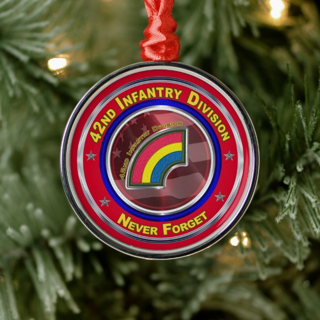 Adorno Metálico 42.ª División de Infantería Navidades Keepsake (Árbol)