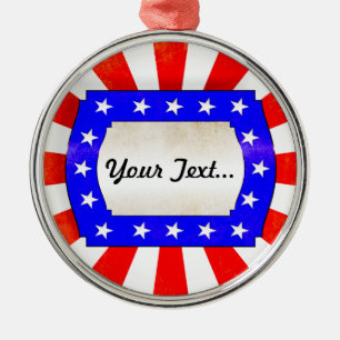 Adorno Metálico 4 de julio Día de la Independencia