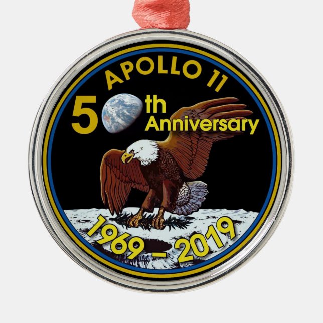 Adorno Metálico 50.o aniversario de Apolo 11 (Frente)