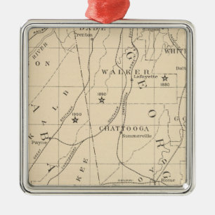 Adorno Metálico 52 habitantes de los centros negros 1880-1900