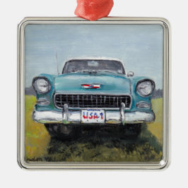 Adorno Metálico "55 Chevy Car Art Ornament