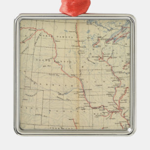 Adorno Metálico 59 ríos navegables, rutas 1890