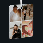 Adorno Metálico 5 Collage Personalizado de fotos personalizado<br><div class="desc">Crear un Collage de fotos Personalizado único personalizado 5 ornamento de fotos de Ricaso</div>