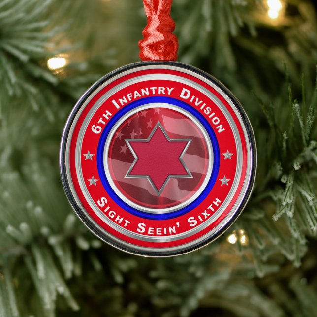 Adorno Metálico 6.ª División de Infantería Navidades Keepsake (Árbol)