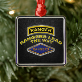 Adorno Metálico 75.º Navidad del Regimiento de Rangers