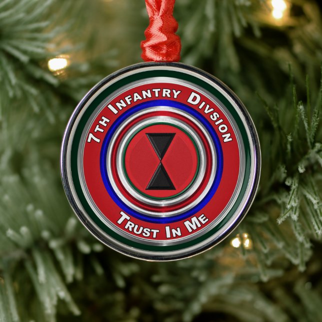 Adorno Metálico 7.ª División de Infantería Navidades Keepsake (Árbol)