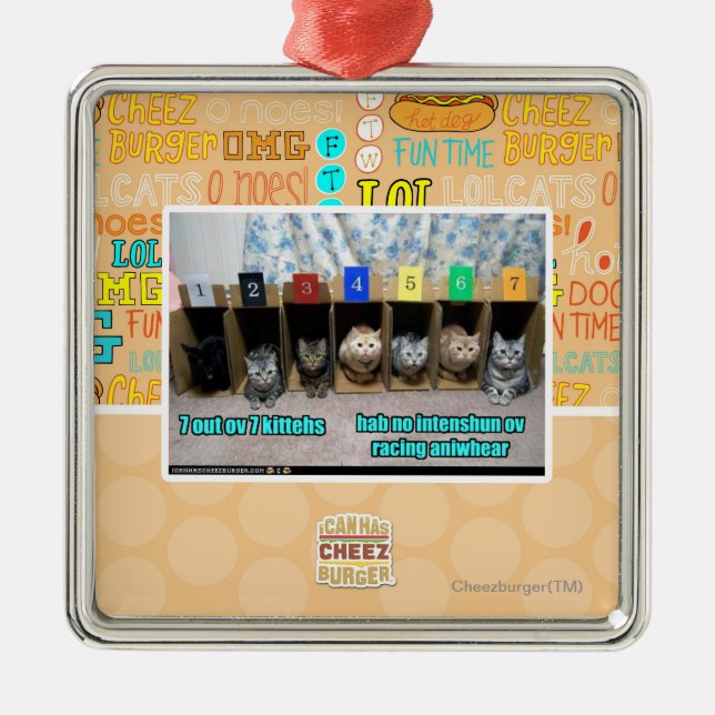 Adorno Metálico 7 hacia fuera kittehs del ov 7 (Frente)