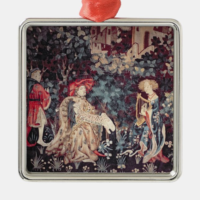 Adorno Metálico 930 el concierto, tapicería del Arras, 1420 (Frente)