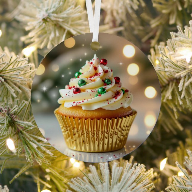 Adorno Metálico A Christmas Frosted with Cheer | Personalized   (in situ)